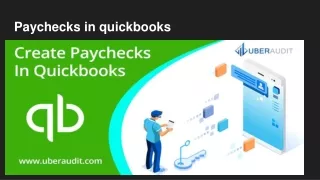 Paychecks in quickbooks