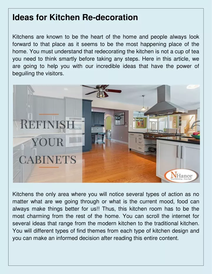 ideas for kitchen re decoration kitchens
