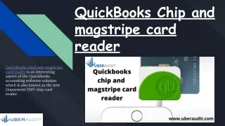QuickBooks Chip and magstripe card reader