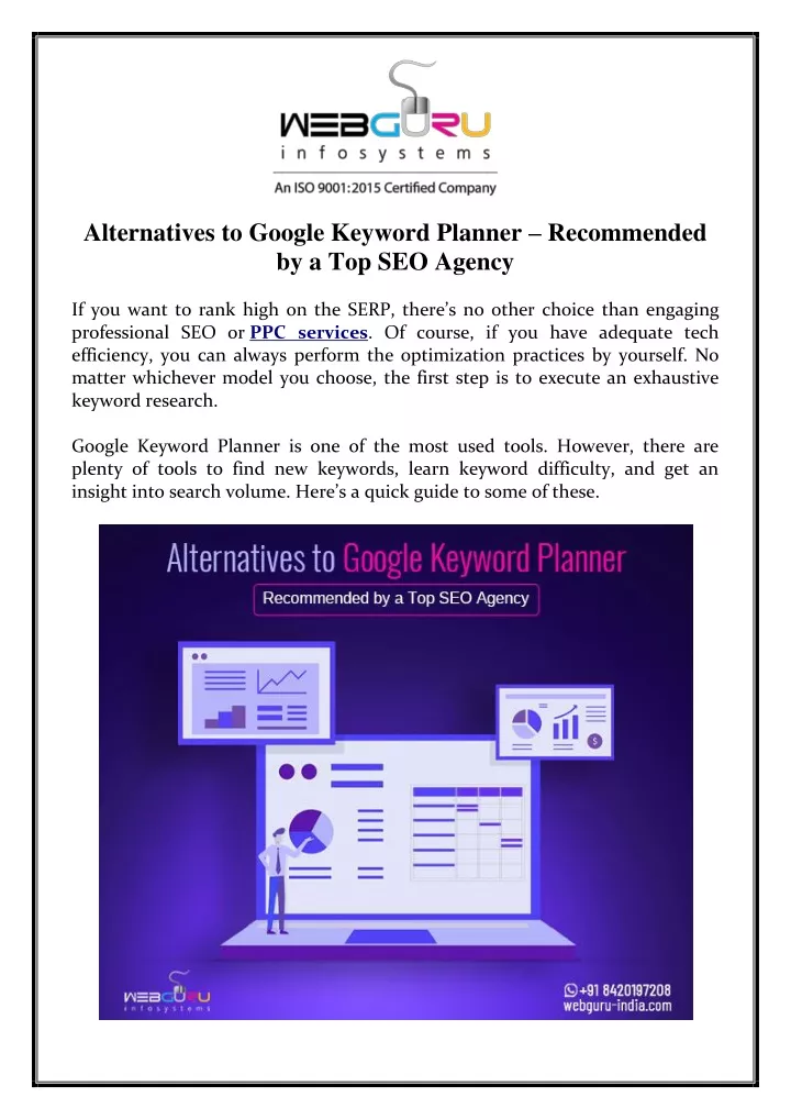 alternatives to google keyword planner
