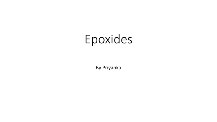 epoxides