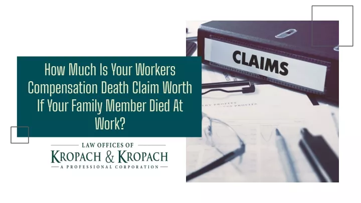 how much is your workers compensation death claim