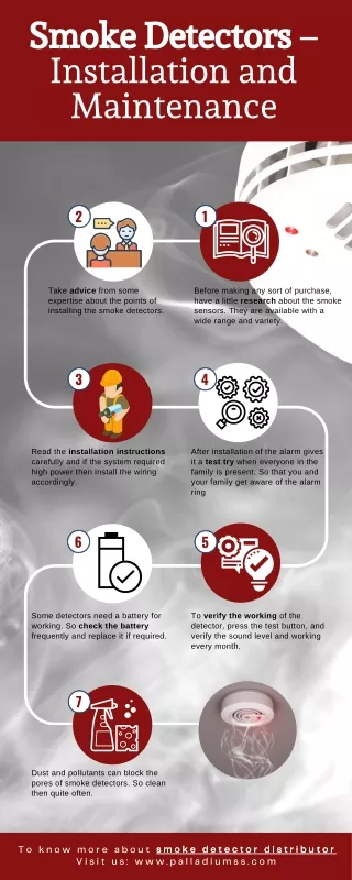 smoke detectors installation and maintenance