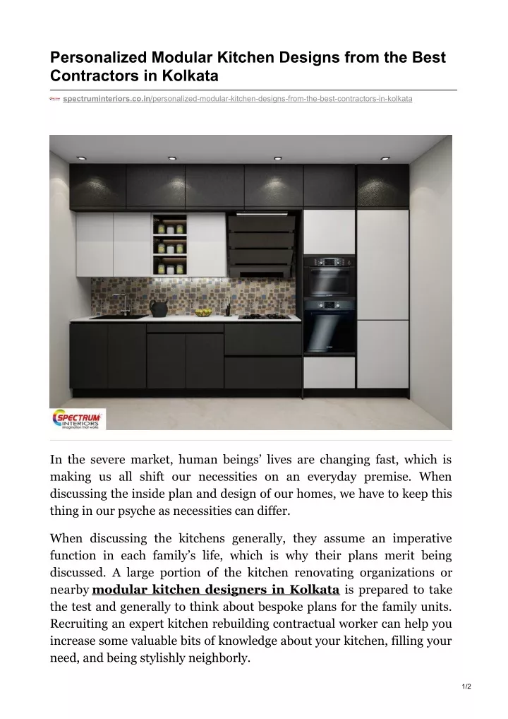 personalized modular kitchen designs from