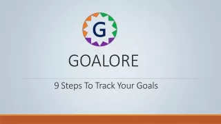 9 Step To Track Goals | Goalore Inc