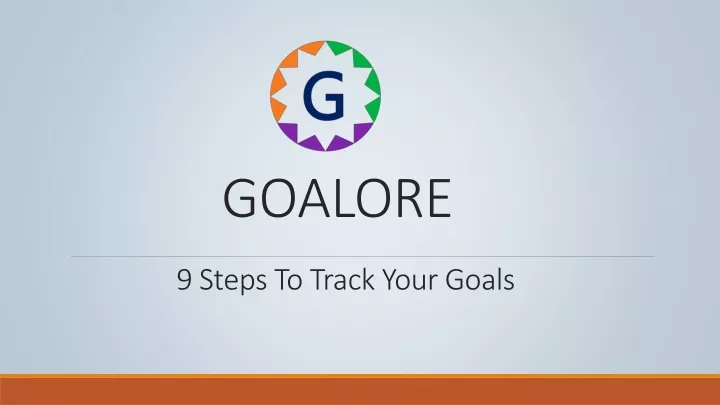 9 steps to track your goals