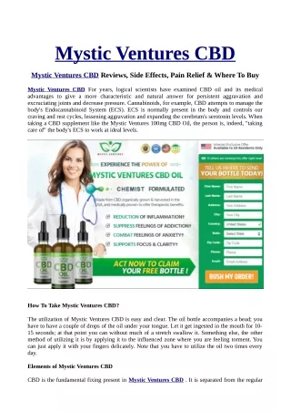 mystic ventures cbd