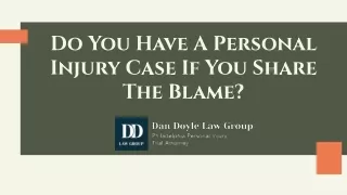 do you have a personal injury case if you share