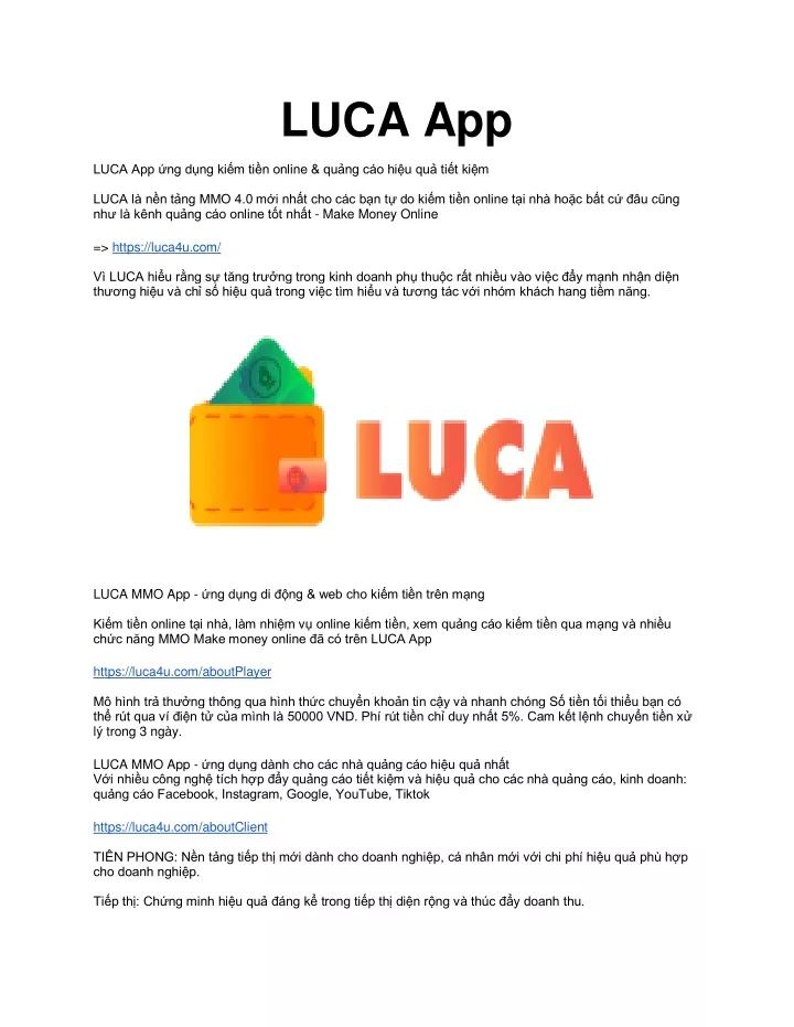 luca app