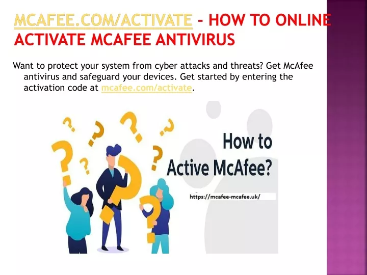 mcafee com activate how to online activate mcafee antivirus