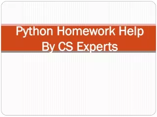 python homework help by cs experts