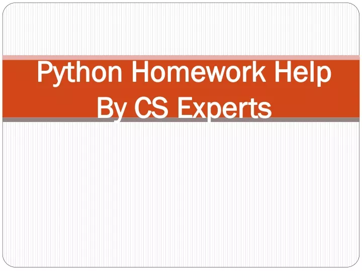 python homework help by cs experts