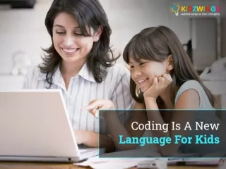 Coding Is A New Language For Kids