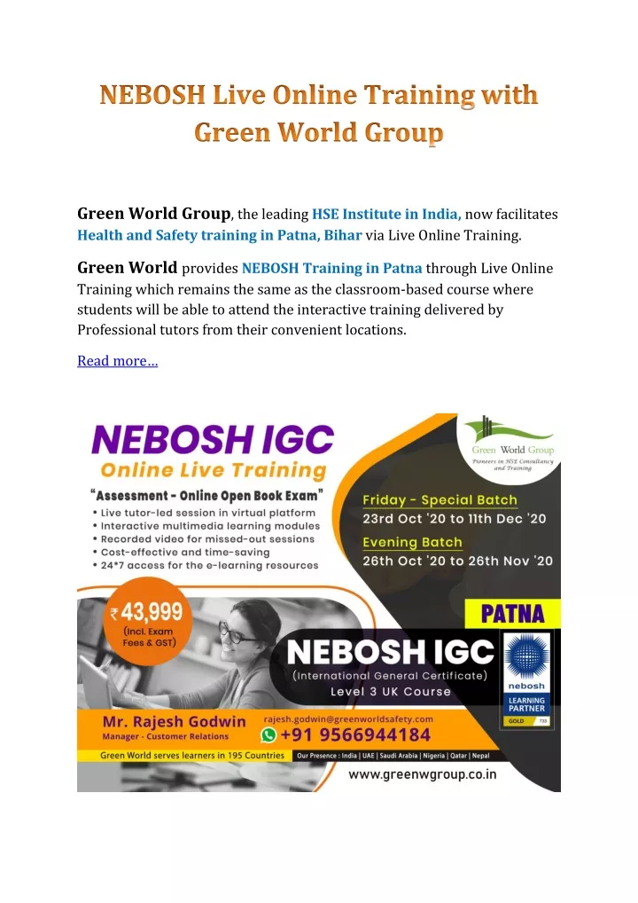 green world group the leading hse institute