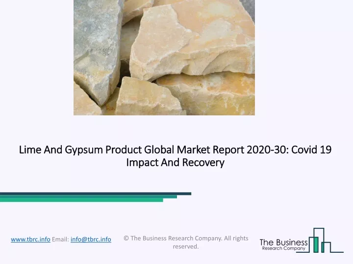 lime and gypsum product global market report 2020