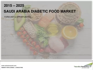Saudi Arabia Diabetic Food Market Growth & Forecast 2025