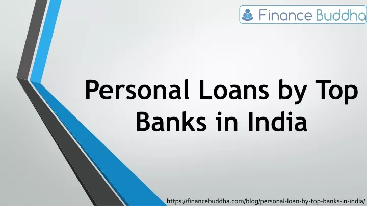 personal loans by top banks in india