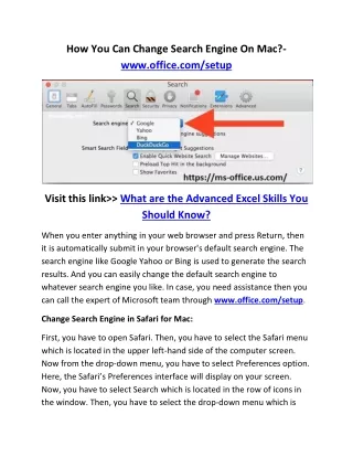 how you can change search engine