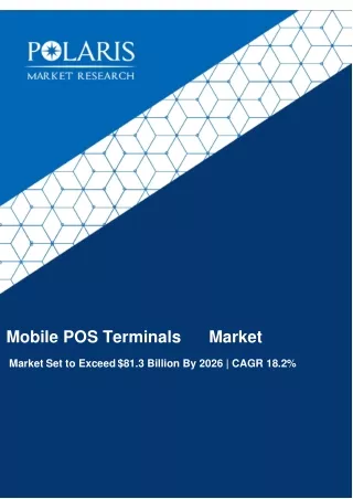 Mobile POS Terminals Market Strategies and Forecasts, 2017 to 2026