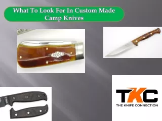What To Look For In Custom Made Camp Knives