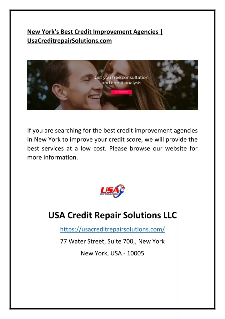ne w york s best credit improvement agencies