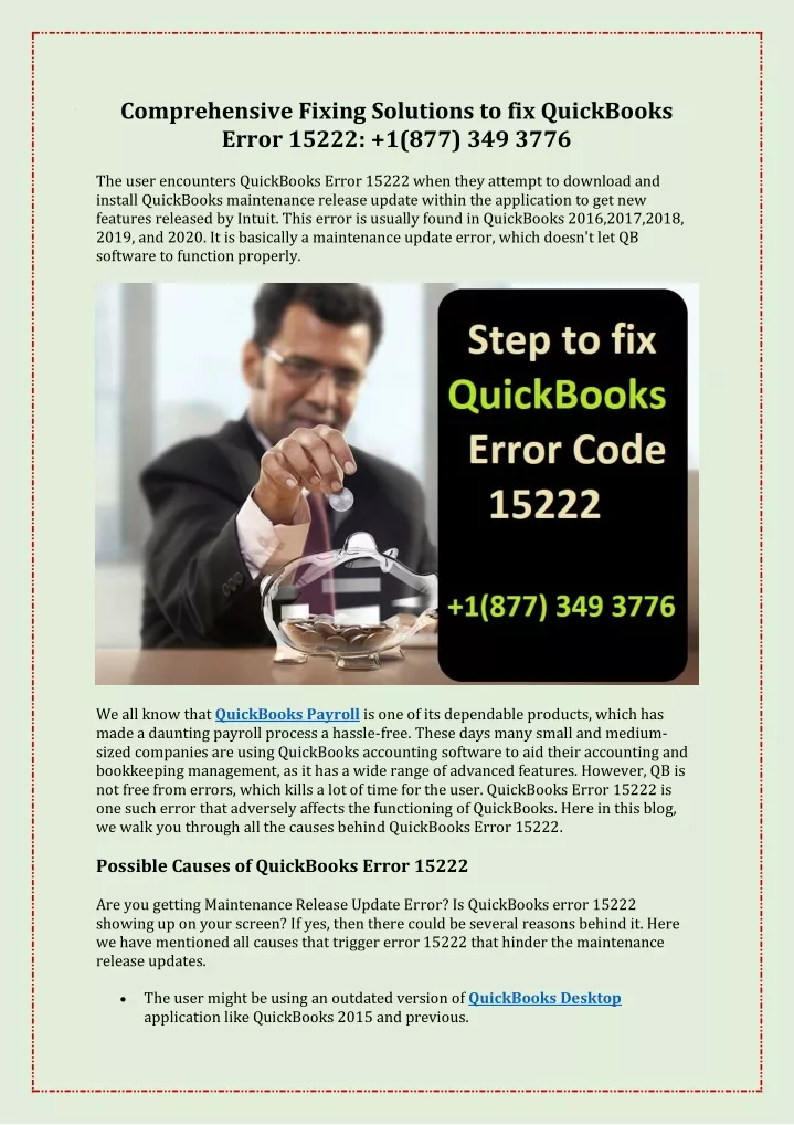 comprehensive fixing solutions to fix quickbooks