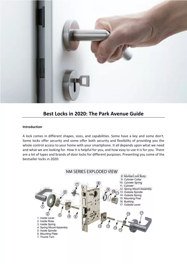 best locks in 2020 the park avenue guide