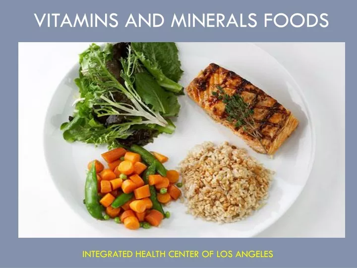 vitamins and minerals foods