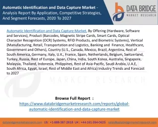 automatic identification and data capture market