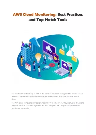 aws cloud monitoring best practices and top notch