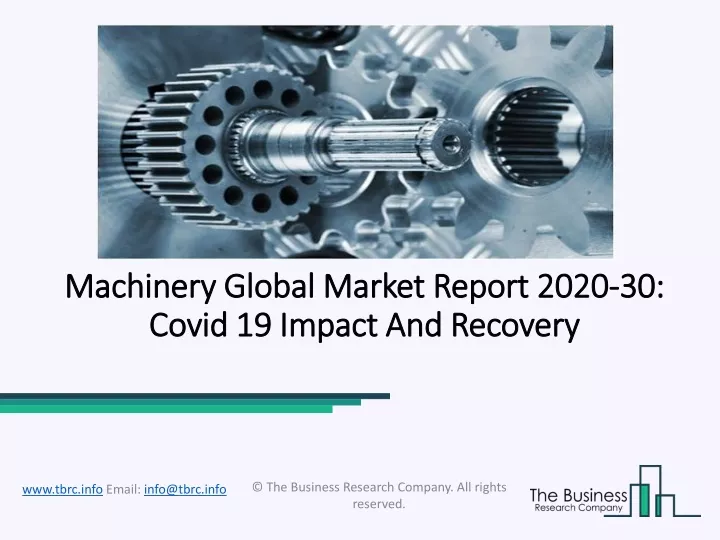 machinery global market report 2020 30 covid 19 impact and recovery