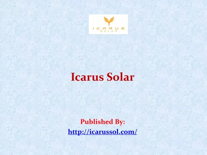 icarus solar published by http icarussol com