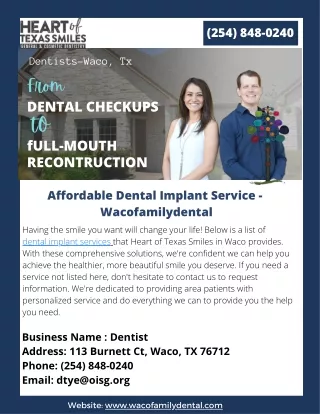 Dental Implant Service