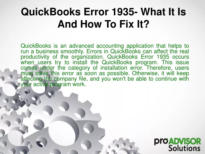 quickbooks error 1935 what it is and how to fix it