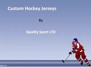 Custom hockey jerseys