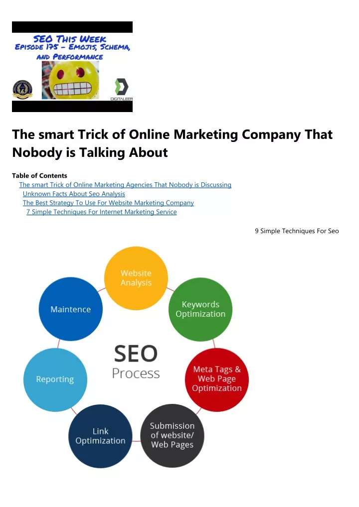 the smart trick of online marketing company that