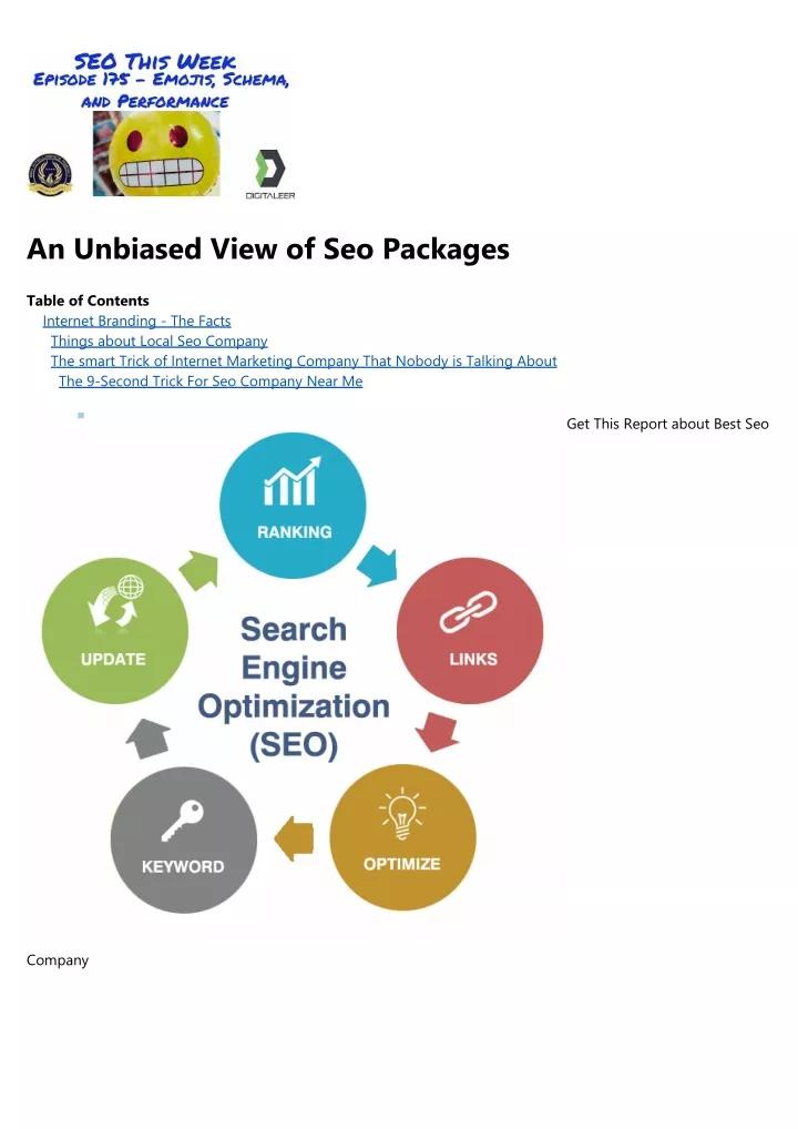 an unbiased view of seo packages
