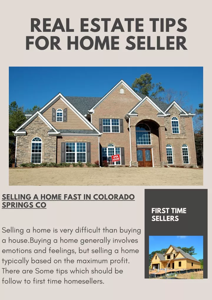 real estate tips for home seller