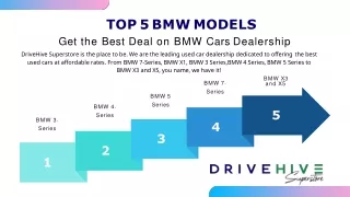 Get the Best Deal on BMW Cars Dealership  - DriveHive Superstore