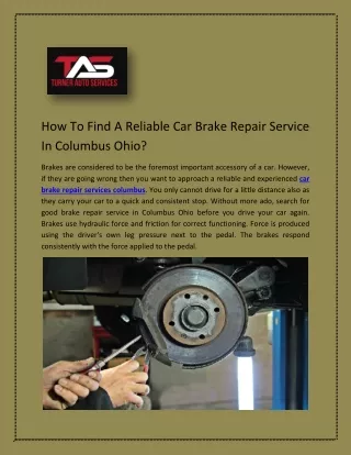 Best Auto mechanic near me | Turnerautoservice.com