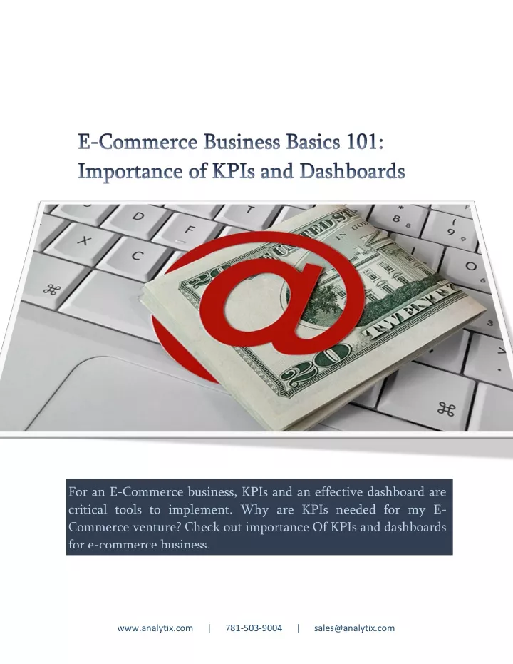 for an e commerce business kpis and an effective