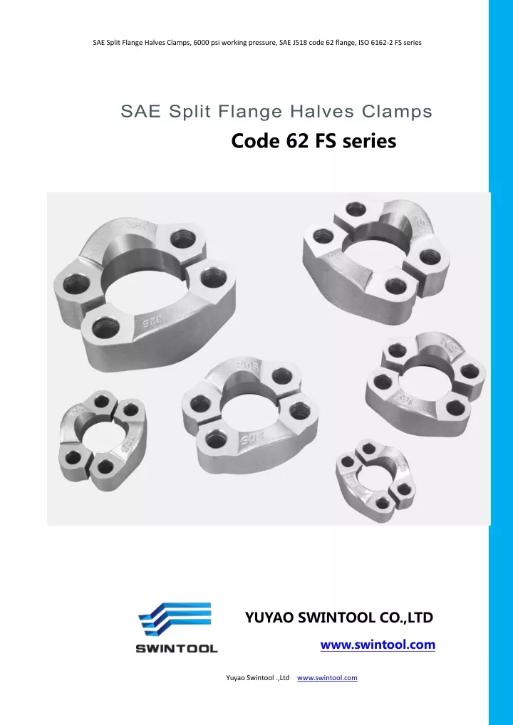 sae split flange halves clamps 6000 psi working