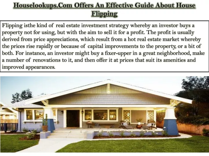 houselookups com offers an effective guide about