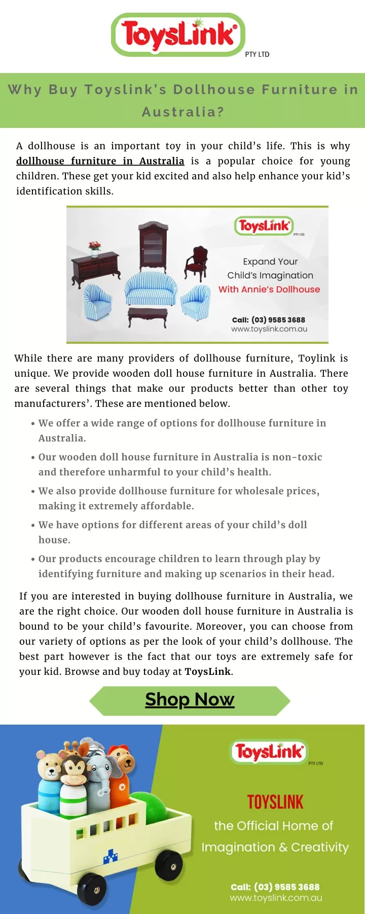 why buy toyslink s dollhouse furniture