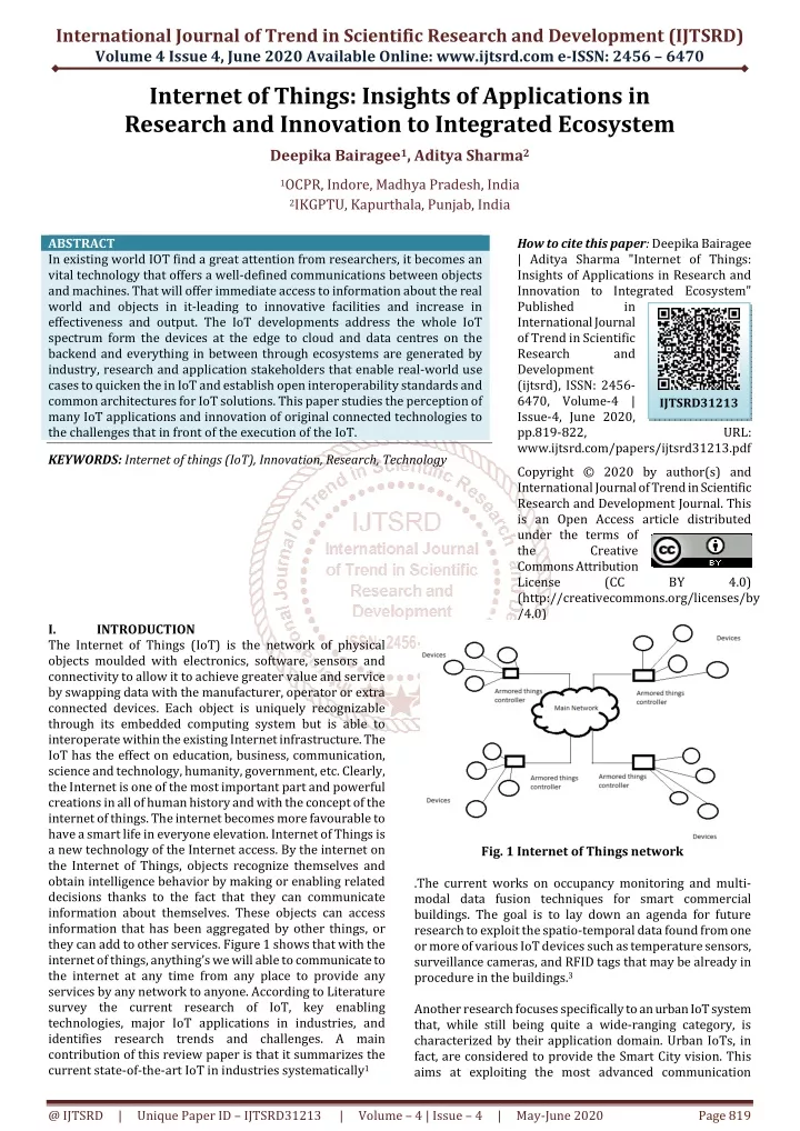 international journal of trend in scientific