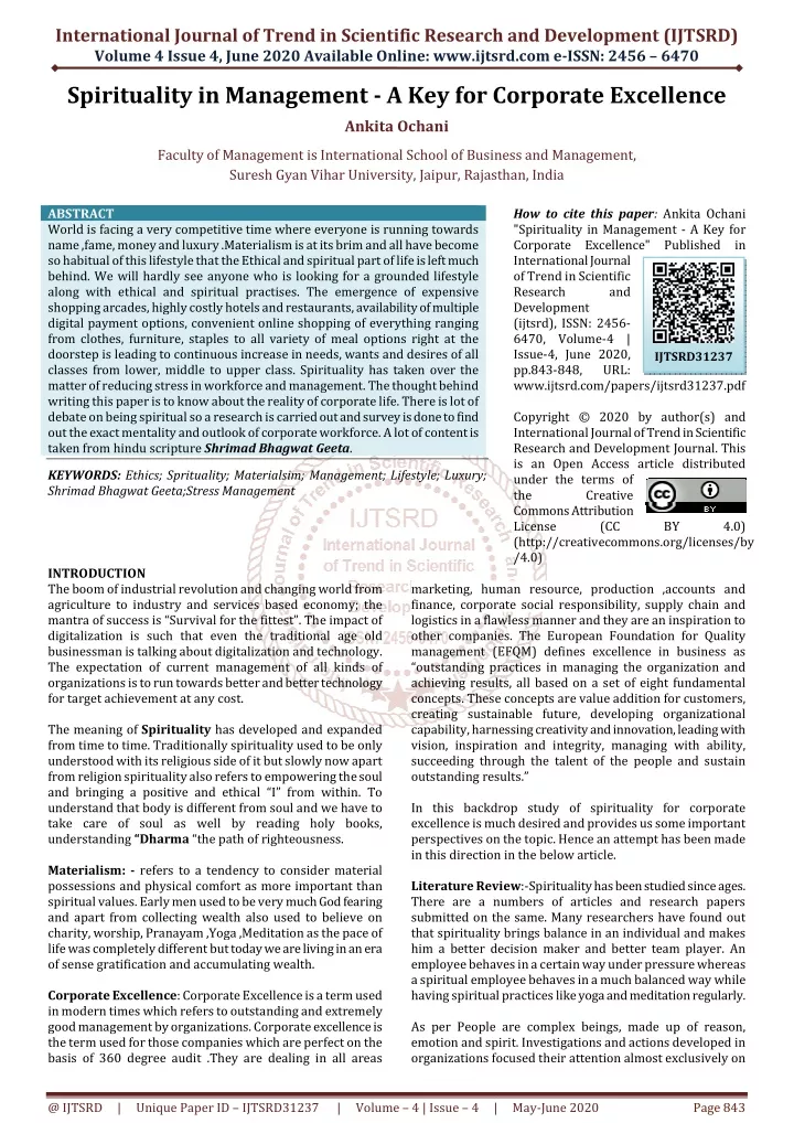 international journal of trend in scientific