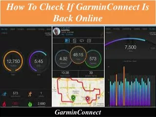 how to check if garminconnect is back online