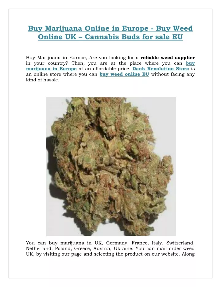 buy marijuana online in europe buy weed online
