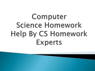 computer science homework help by cs homework experts