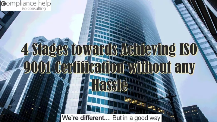 4 stages towards achieving iso 9001 certification